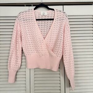 Wilfred Light Pink V-Neck Sweater
